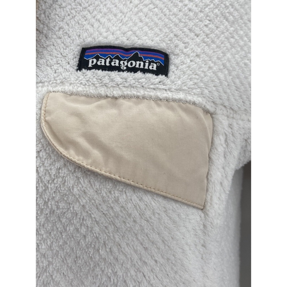 Patagonia Women's White Quarter-Button Pullover Jacket - Size Small - Picture 3 of 9